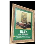 Framed Eley Cartridges Poster, frame size 27" x