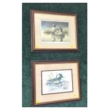 Lot: 2 Framed Limited Edition Waterfowl Prints,