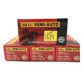 200 rounds of .22 LR Semi-Auto Geco Cartridges