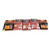 Lot, 3 Allen orange vests and 2 packs of foam