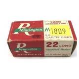 Box of .22 Long Remington cartridges, 50 Rds.