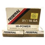 x3- Boxes of 16 ga. 2.75" Federal rifled slugs -x3