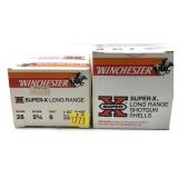 x2- Boxes of 28 Ga. 2.75" No. 6 Winchester Super-X