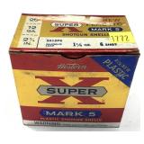 Box of 12 Ga. 2.75" No. 6 Winchester SuperX