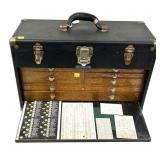 Machinist chest with assorted machinist tools