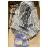 Lot of slant wall hooks with tag holders