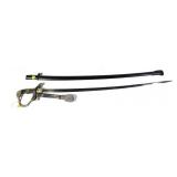 WWII German Lion Head Sword with scabbard and
