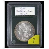 1880 Morgan dollar, gem BU