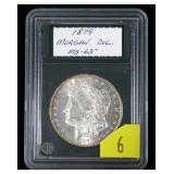 1879 Morgan dollar, gem BU