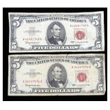 $5 red seal series of 1963