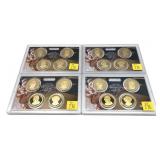x4- 2008 Proof Presidential dollar sets--x4 sets-