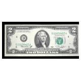$2 Federal Reserve note series of 1976, Unc.