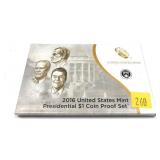 2016 Proof Presidential dollar set