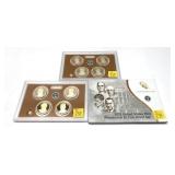 x3- 2015 Proof Presidential dollar sets--x3 sets-
