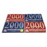 x2- 2000 Mint sets -x2 sets -Sold by the piece,