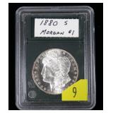 1880-S Morgan dollar, gem BU