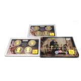 x3- 2010 Proof Presidential dollar sets--x3 sets-