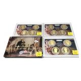 x4- 2010 Proof Presidential dollar sets--x4 sets-