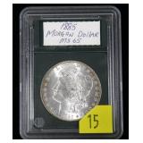 1885 Morgan dollar, gem BU