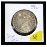 1896 Morgan dollar, BU