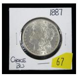 1887 Morgan dollar, BU