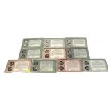 x10- 2-piece set of Presidential dollars, Unc.-x10