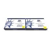 x2- 2003 Proof sets -x2 sets-Sold by the piece,