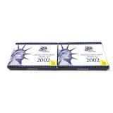 x2- 2002 Proof sets -x2 sets-Sold by the piece,