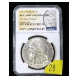 1921 Morgan dollar NGC slab certified BU