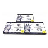 x3- 2001 Proof sets -x3 sets-Sold by the piece,