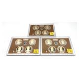 x3- 2014 Proof Presidential dollar sets--x3 sets-