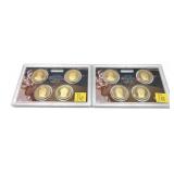 x2- 2009 Proof Presidential dollar sets--x2 sets-