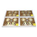 x4- 2011 Proof Presidential dollar sets--x4 sets-