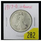 1917-D Rev. Walking Liberty half dollar