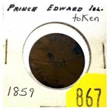 1859 Prince Edward Island token