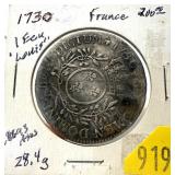 1730 French 1 ecu