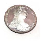 1780 Austrian restrike silver coin