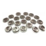 x20- 2018 Kennedy half dollars, Unc., -x20 half