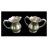 Meriden #5079 Silver Plate Cream & Sugar Set