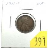 1911-S Lincoln cent
