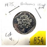 1975 Bahamas 15 cents