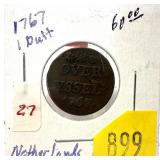 1767 Netherlands 1 duit