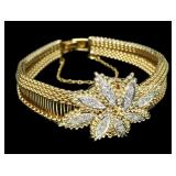 14K Yellow gold Moviga watch bracelet with hinged