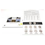 2018 America the Beautiful quarter set, Unc.