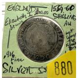 1560 British shilling