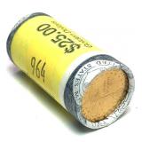 Roll of golden dollars, BU