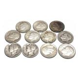x11- Dimes, 90% silver, -x11 dimes, Sold by the