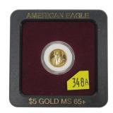 2002 $5.00 Gold American 1/10 oz., Unc.