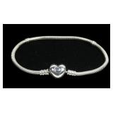 Pandora sterling silver 7.5" bracelet, 15.2 grams