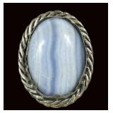 Desert Rose Trading sterling silver bezel set blue